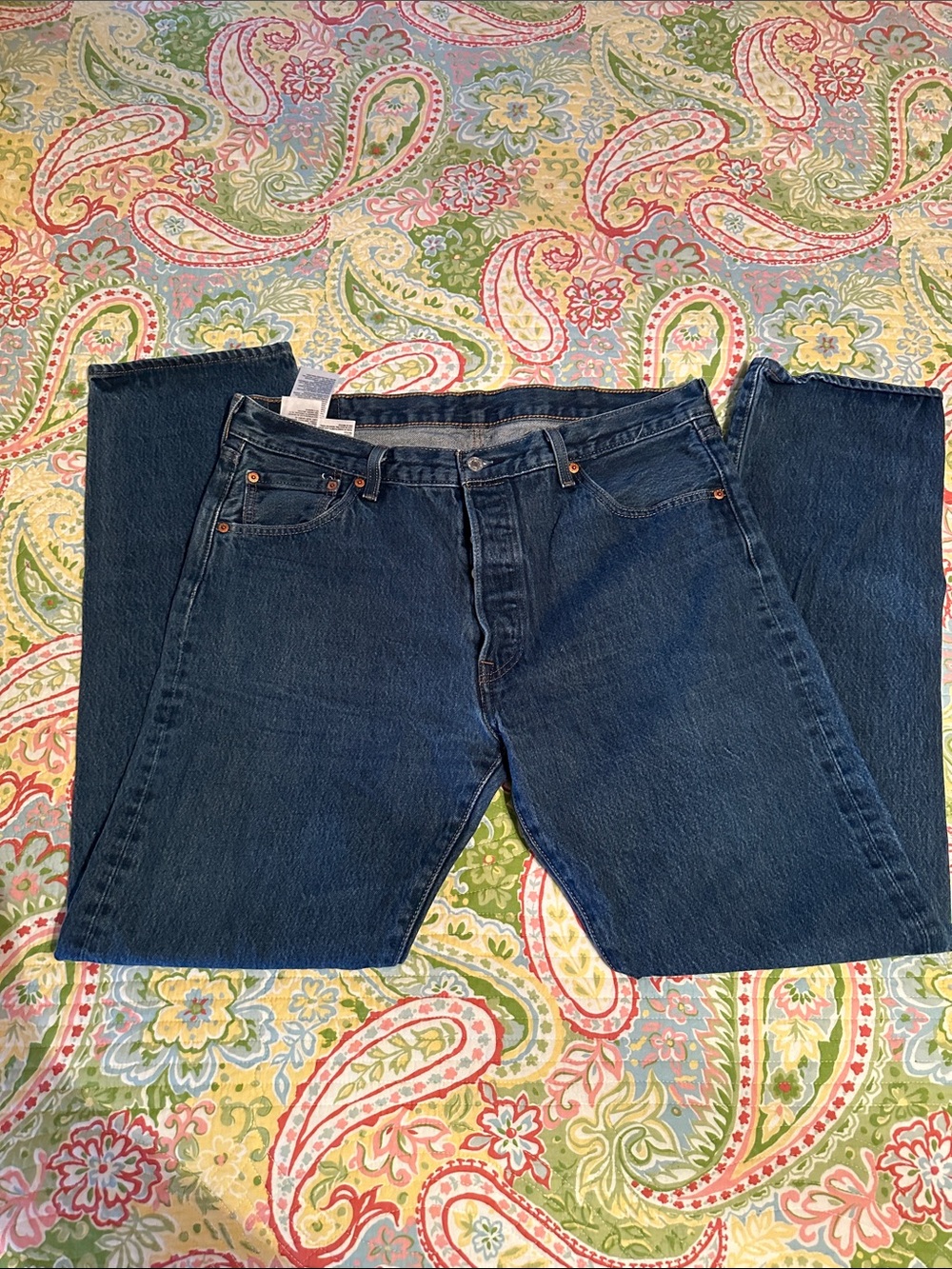 Levi's Men's 501 Dark Blue Jeans 38x36